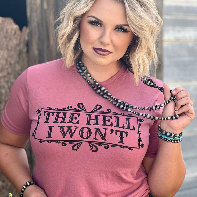 Texas True Threads The Hell I Won't Canvas T-Shirt