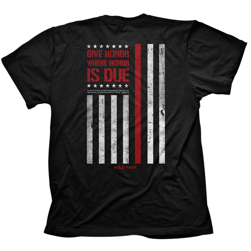 Hold Fast Honor Firefighter Flag USA Unisex T-Shirt