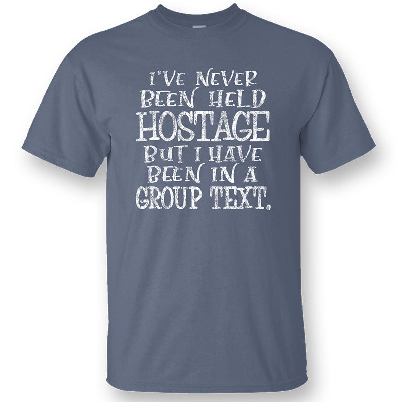SALE Sassy Frass Held Hostage Group Text T-Shirt
