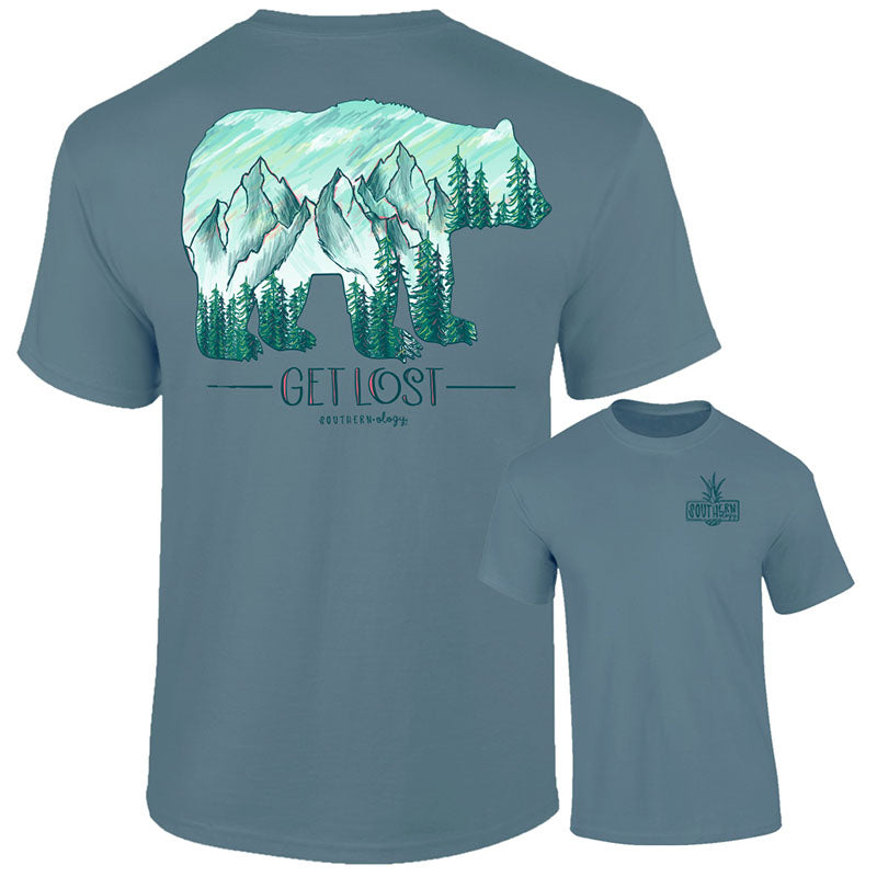 Southernology Get Lost Mountain Bear Comfort Colors T-Shirt