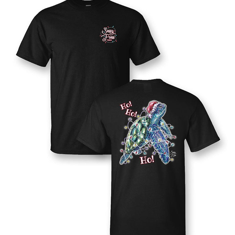 SALE Sassy Frass Christmas Sea Turtle T-Shirt