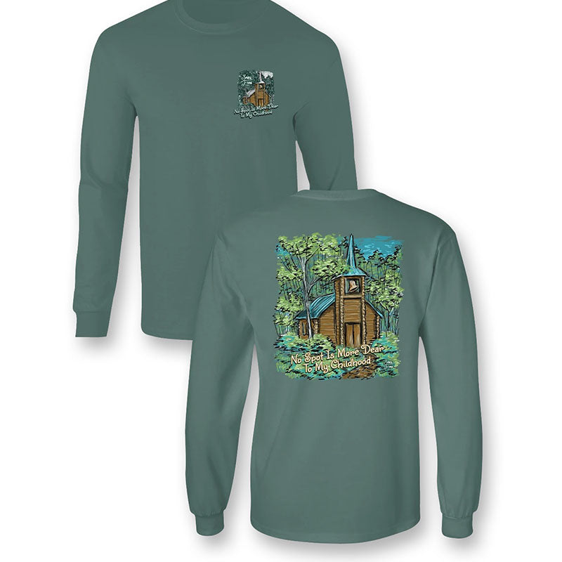 SALE Sassy Frass Little Brown Church Comfort Colors Long Sleeve T-Shirt