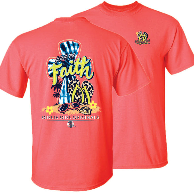 Girlie Girl Originals Walk By Faith Beach T-Shirt