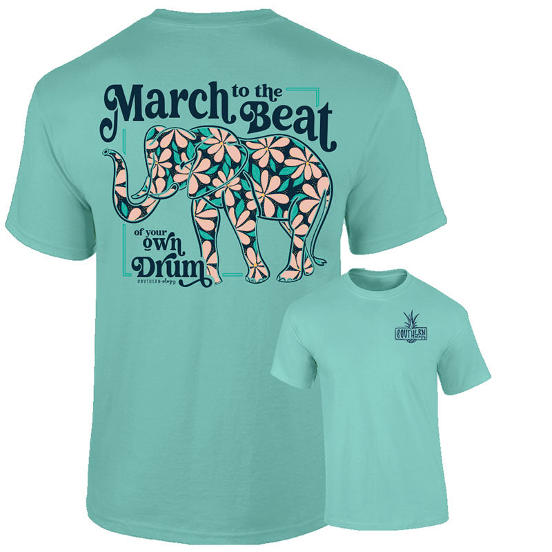 Southernology Your Own Drum Elephant Comfort Colors T-Shirt