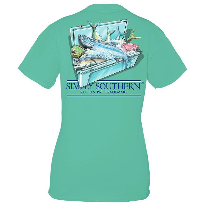 Simply Southern Fish Cooler unisex T-Shirt Small / Sea