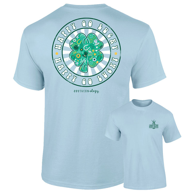 Southernology Shamrock Go Lucky Irish Comfort Colors T-Shirt