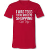 Sassy Frass Shopping Girl Trip Glitter V-Neck Canvas T-Shirt