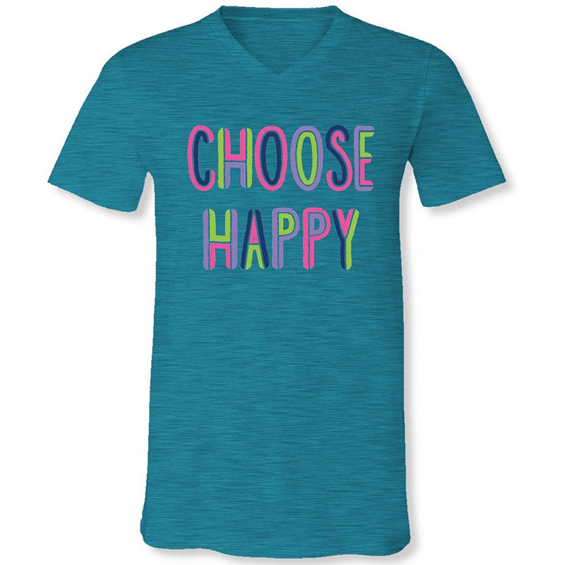 Sassy Frass Choose Happy Canvas T-Shirt