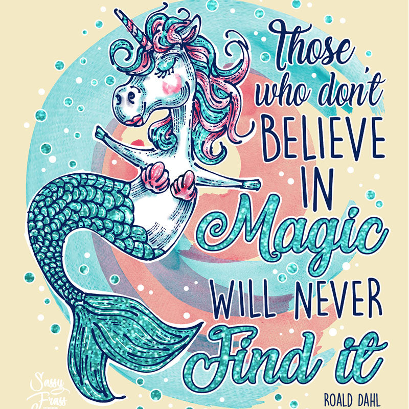 Sassy Frass Preppy Magic Unicorn Mermaid T-Shirt