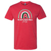 Southernology Statement Merry Christmas Y&#39;all Rainbow Canvas T-Shirt
