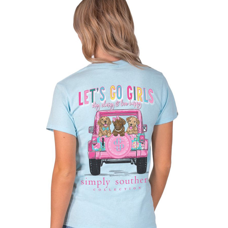 Simply Southern Lets Go Girls Dogs T-Shirt
