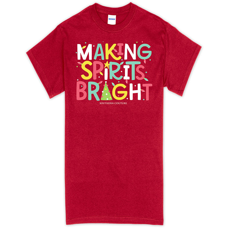 Southern Couture Making Spirits Bright Holiday Soft T-Shirt