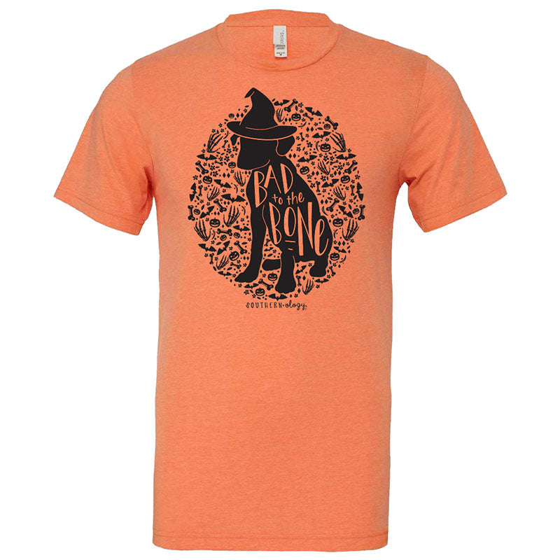 Southernology Dog Bone Halloween Statement Canvas T-Shirt