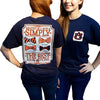 Auburn Tigers War Eagle Simply The Best Prep Bows Bright T-Shirt - SimplyCuteTees