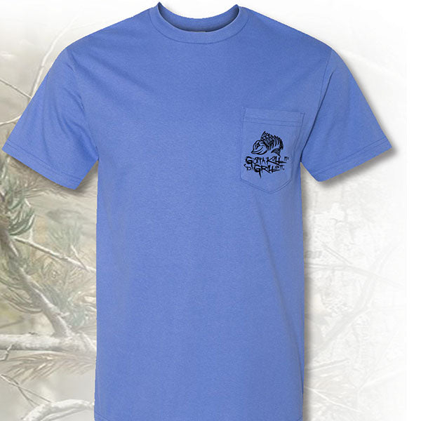 Gotta Kill It To Grill It Mahi And Flying Fish Unisex Pocket T-Shirt