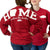 Arkansas Razorbacks Hogs Women's Home Spirit Jersey Long Sleeve Oversized Top Shirt - SimplyCuteTees