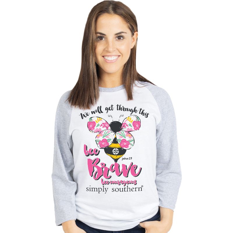 SALE Simply Southern Bee Brave Long Sleeve T-Shirt