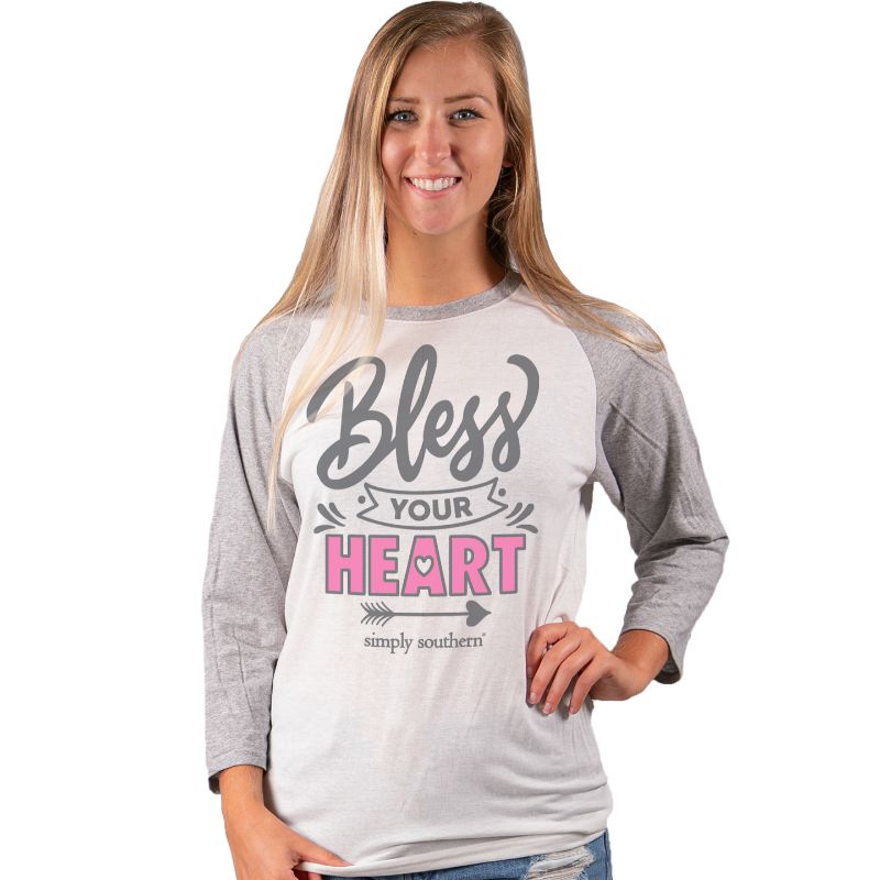 SALE Simply Southern Vintage Collection Bless Your Heart Long Sleeve T-Shirt
