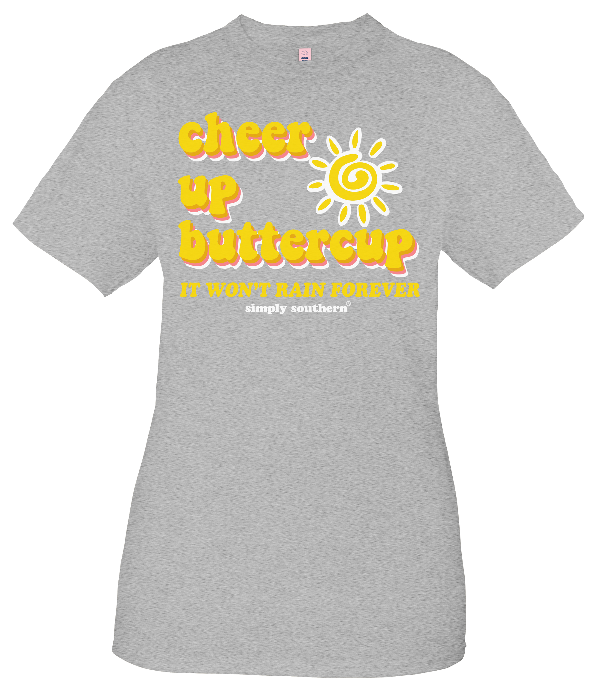 Simply Southern Vintage Collection Preppy Cheer Up Buttercup T-Shirt