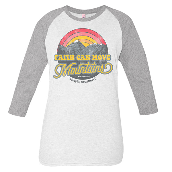 SALE Simply Southern Vintage Collection Faith Move Mountains T-Shirt