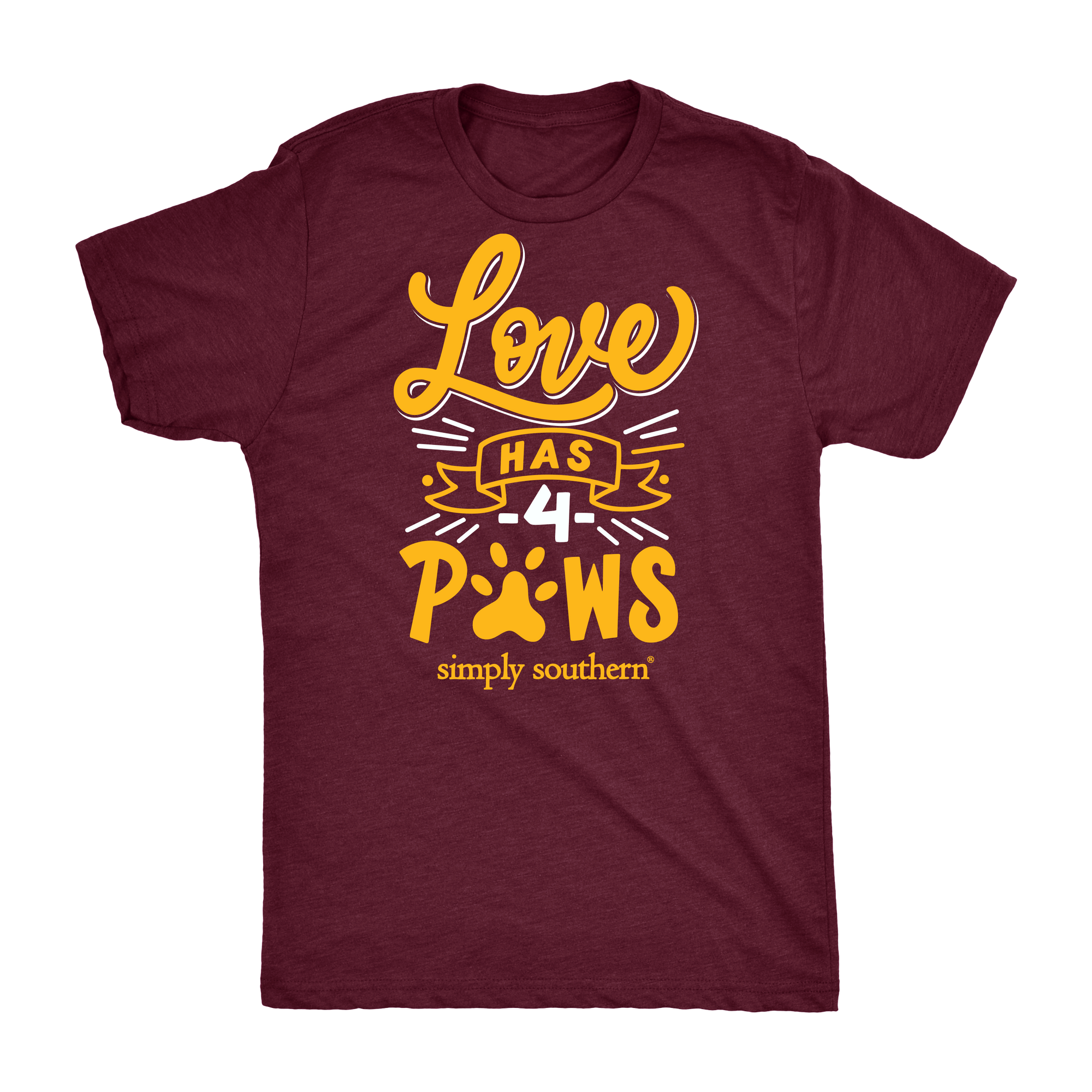 Simply Southern Vintage Collection Love Has 4 Paws T-Shirt