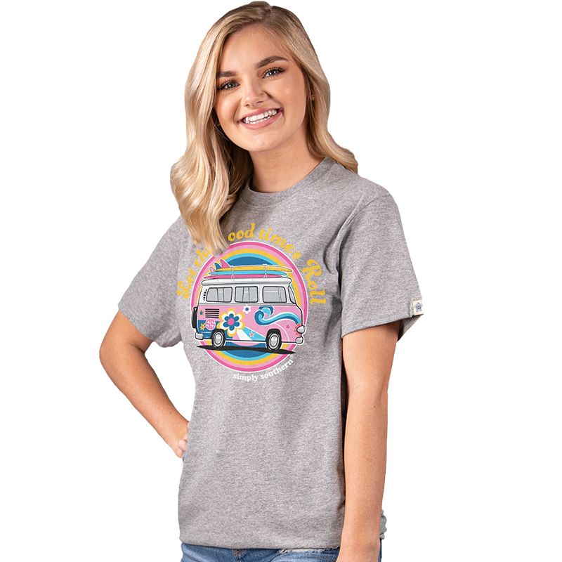 SALE Simply Southern Vintage Collection Preppy Good Time Roll T-Shirt