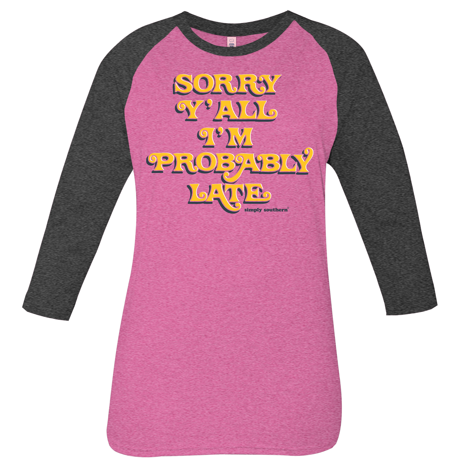 Sale Simply Southern Vintage Collection Probably Late Long Sleeve T-Shirt