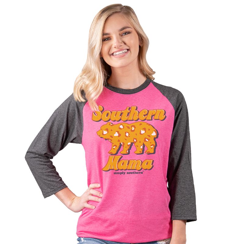 SALE Simply Southern Vintage Collection Southern Mama Bear Long Sleeve T-Shirt