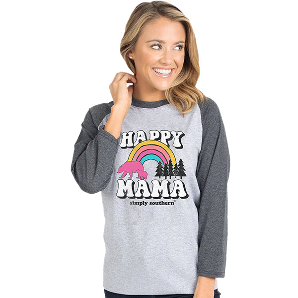 SALE Simply Southern Vintage Collection Happy Mama Bear Long Sleeve T-Shirt