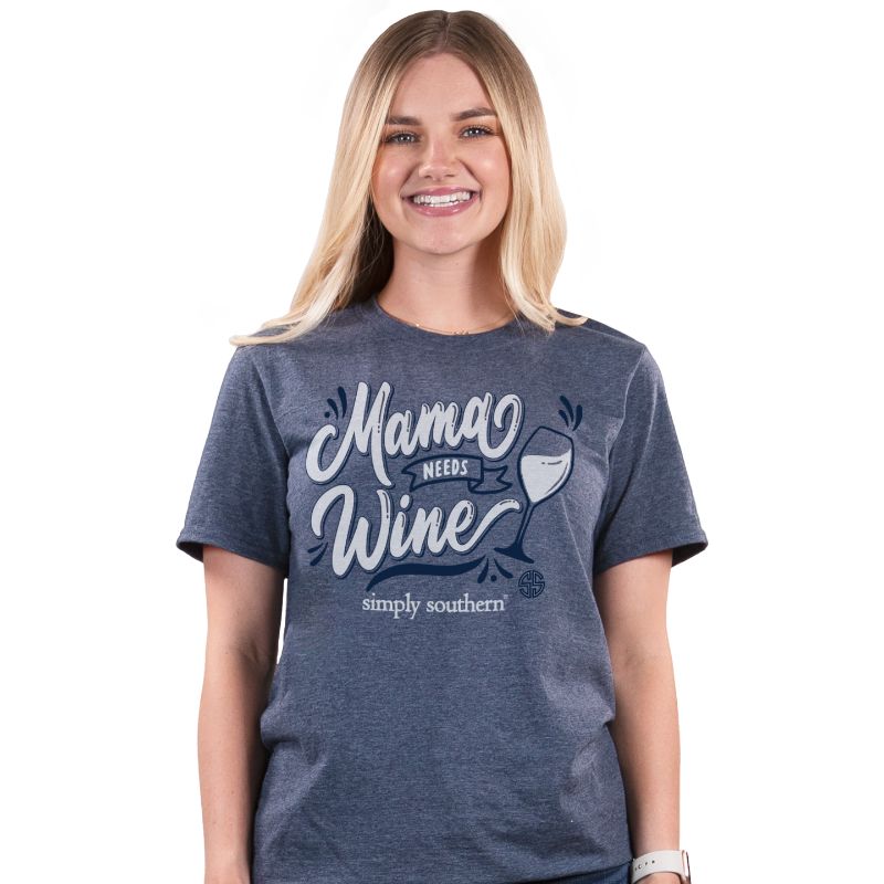 Simply Southern Vintage Collection Mama Needs Wine T-Shirt