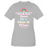SALE Simply Southern Vintage Collection Preppy Alexa Pour Me a Glass of Wine T-Shirt