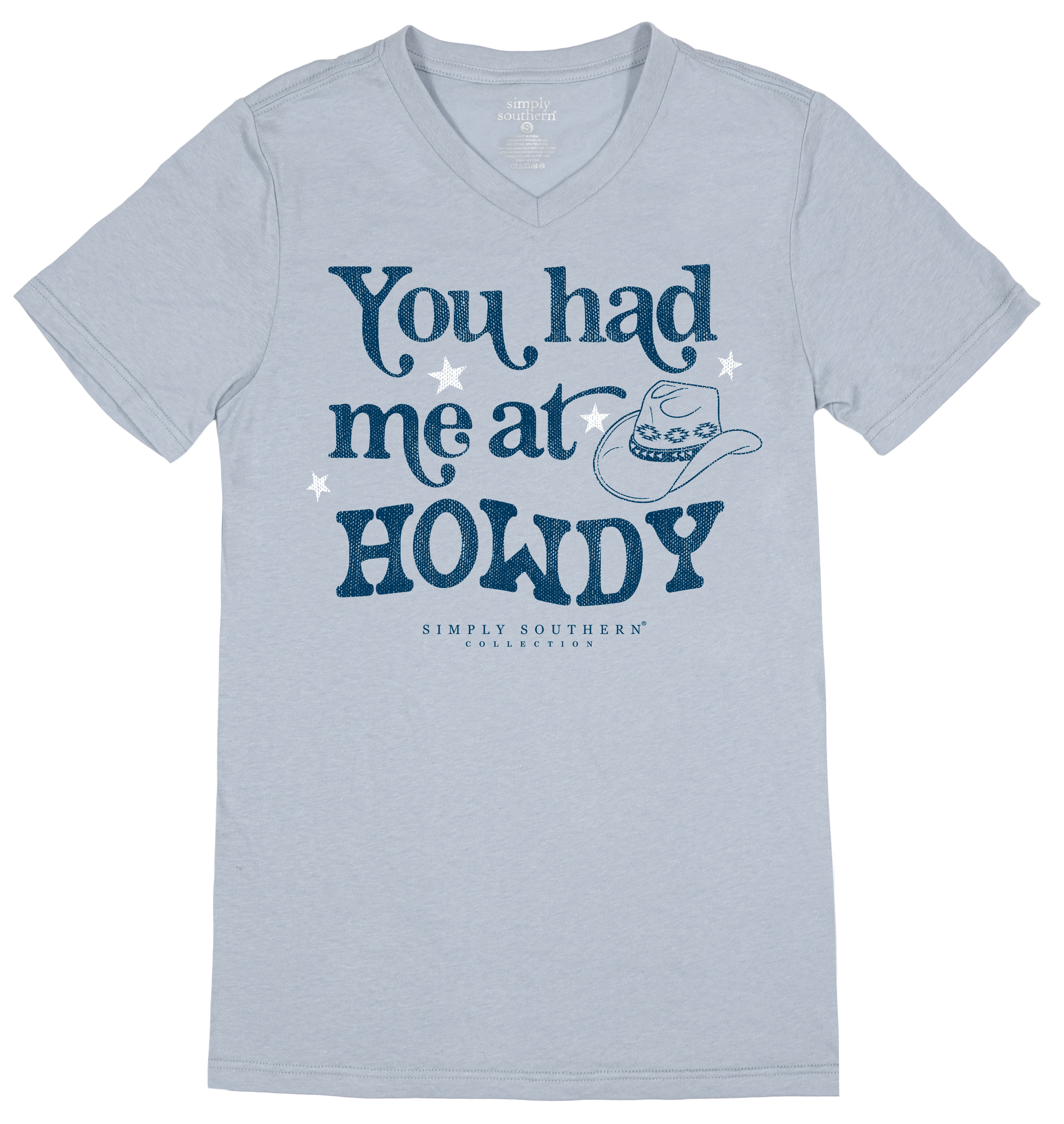 SALE Simply Southern Howdy Cowgirl V-Neck Collection T-Shirt