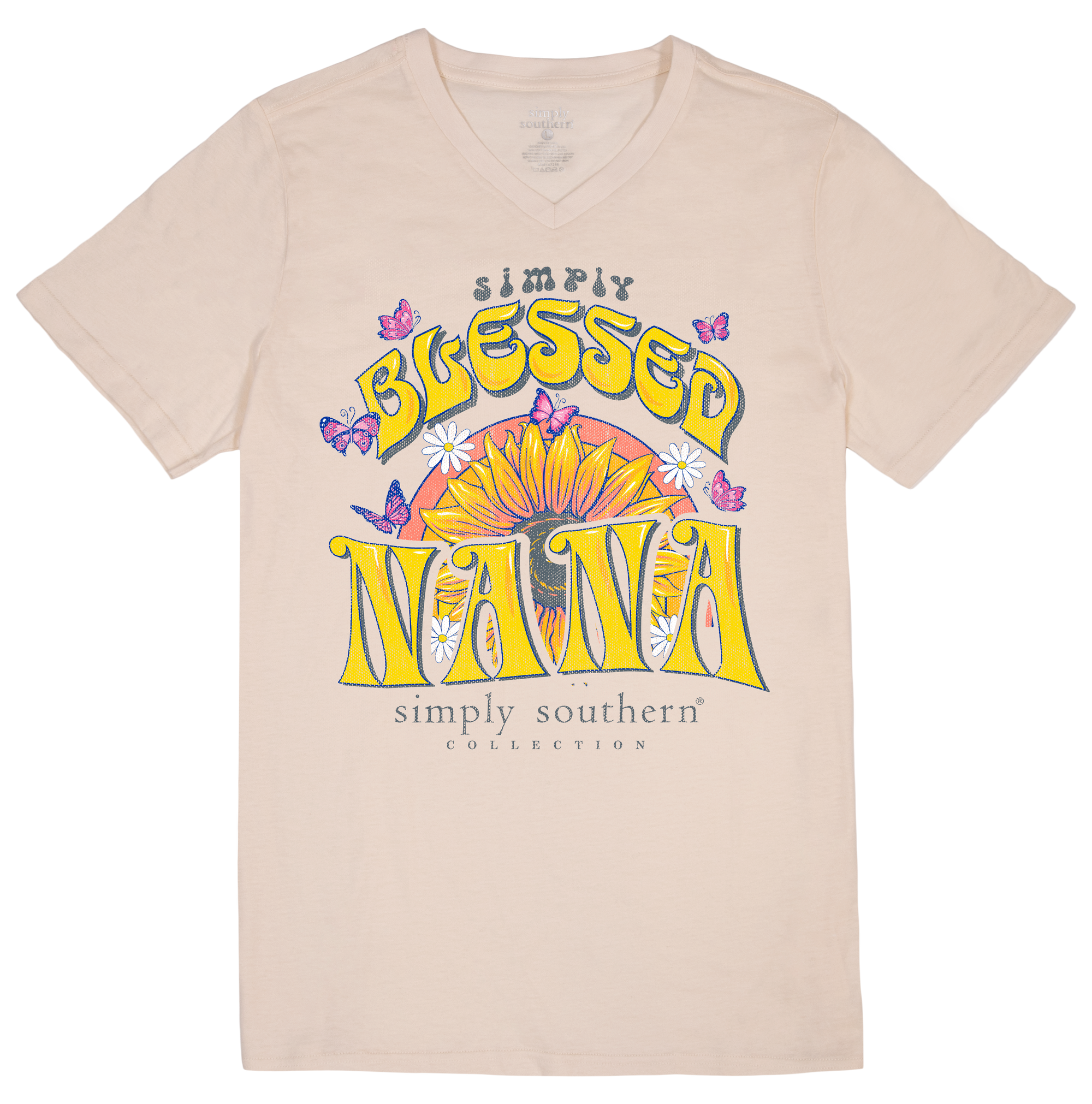 SALE Simply Southern Blessed Nana V-Neck Collection T-Shirt
