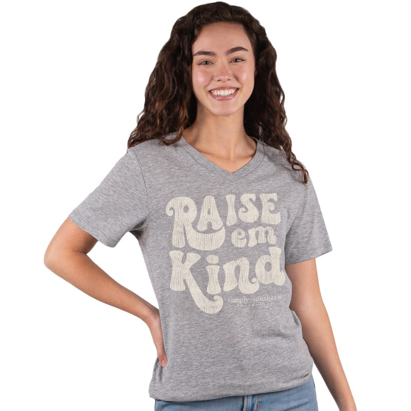 SALE Simply Southern Raise em Kind V-Neck Collection T-Shirt