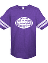 Sassy Frass Most Wonderful Time of the Year Football Season Purple Vintage Jersey Girlie Bright T Shirt - SimplyCuteTees