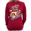 SALE Southern Attitude Preppy Jingle All The Way Holiday Red Long Sleeve T-Shirt
