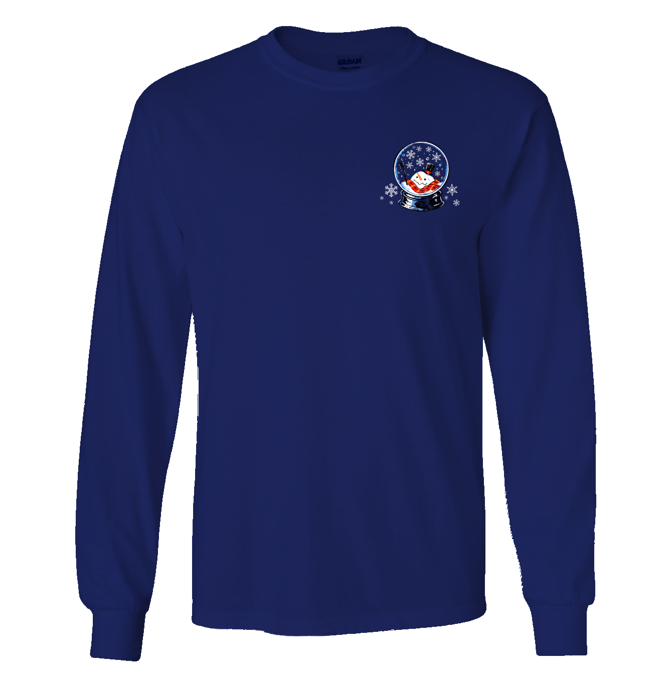 Southern Attitude Meltdown Snowman Holiday Long Sleeve T-Shirt