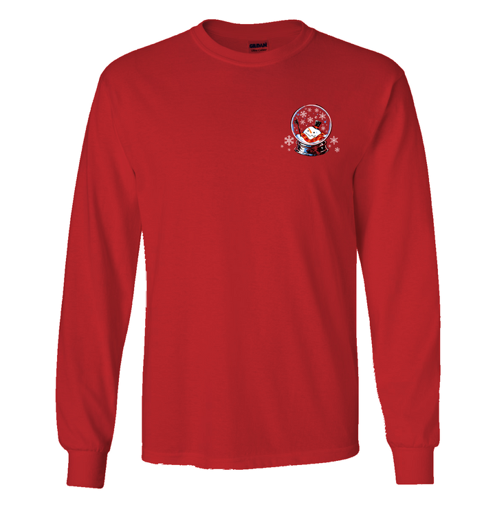 Southern Attitude Meltdown Snowman Holiday Long Sleeve T-Shirt