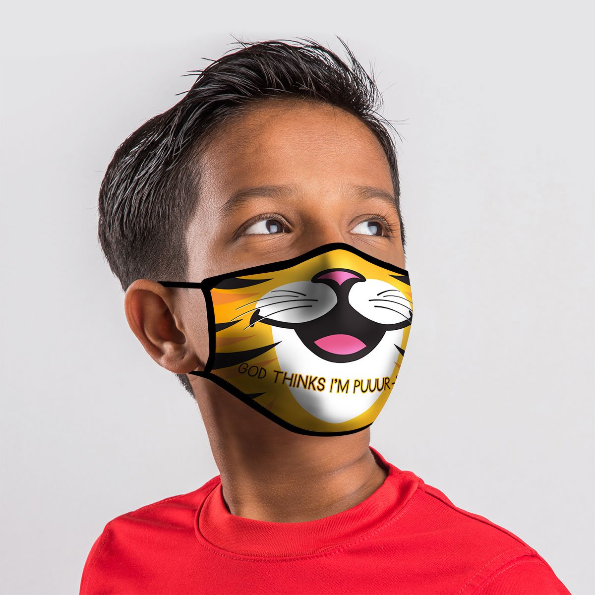 Kerusso Kids God Thinks I&#39;m Perfect Tiger Youth Protective Fashion Mask