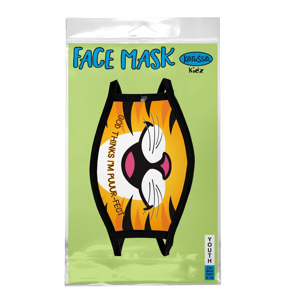 Kerusso Kids God Thinks I&#39;m Perfect Tiger Youth Protective Fashion Mask
