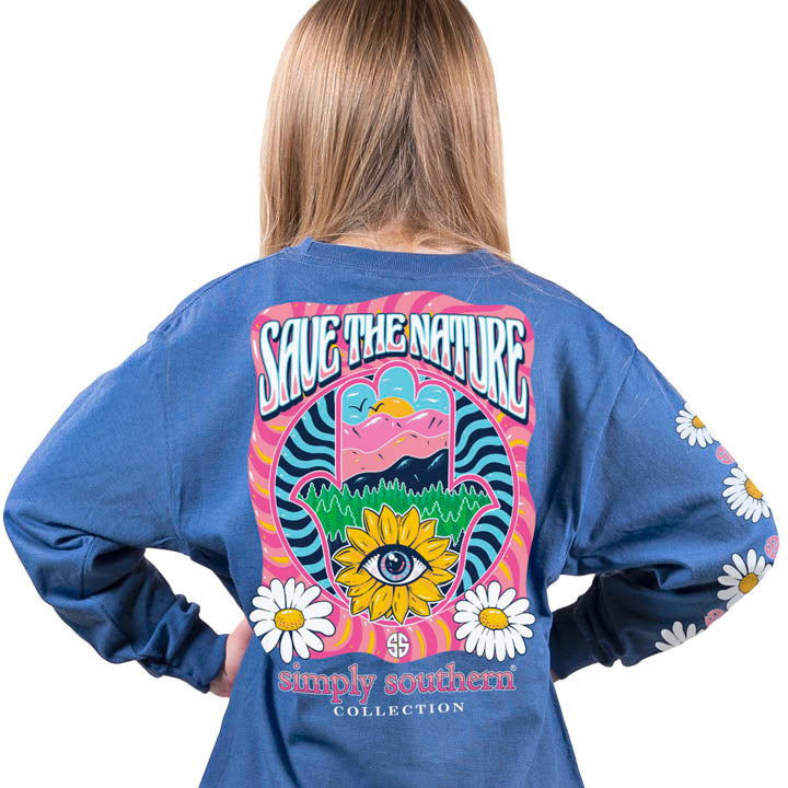 SALE Simply Southern Preppy Save The Nature Long Sleeve T-Shirt
