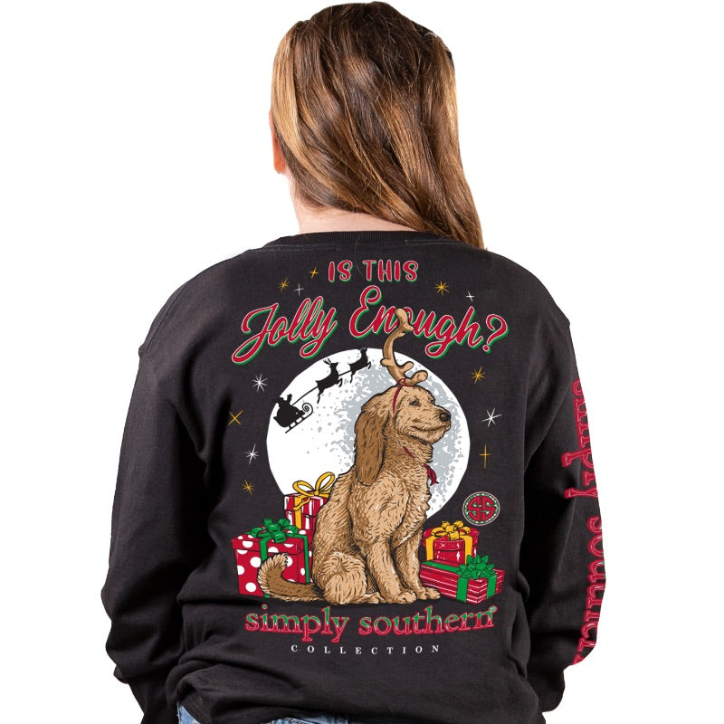 Simply Southern Jolly Dog Holiday Long Sleeve T-Shirt