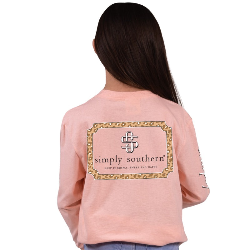 Simply Southern Leopard Logo Reef Long Sleeve T-Shirt