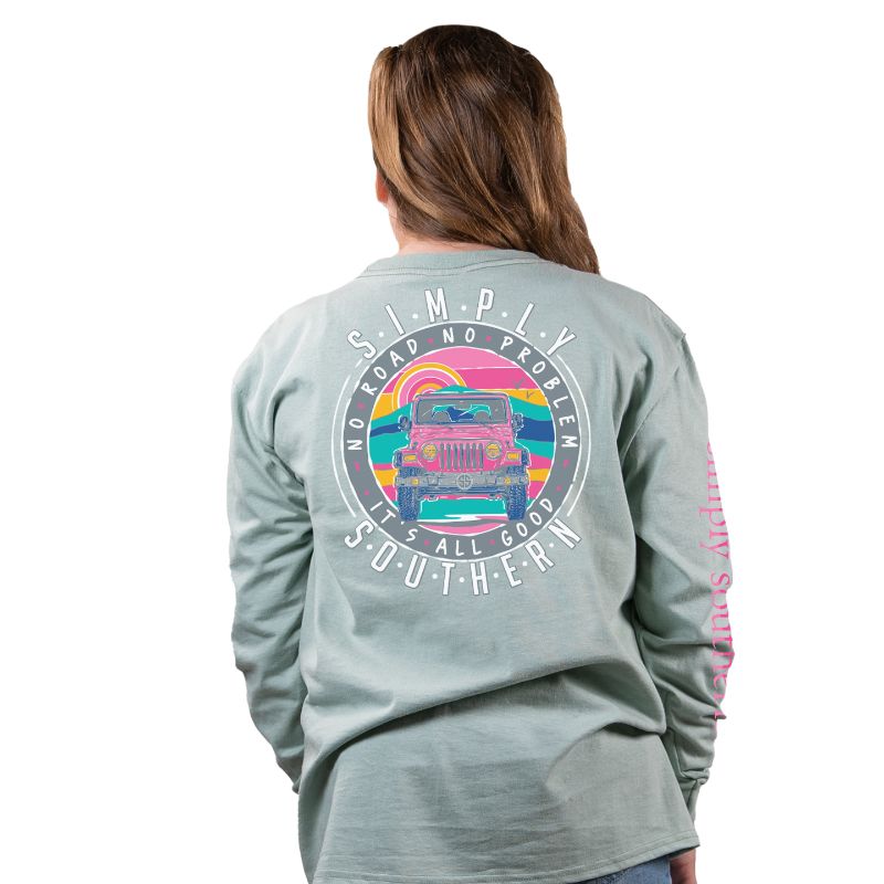 SALE Simply Southern Preppy No Roads Long Sleeve T-Shirt