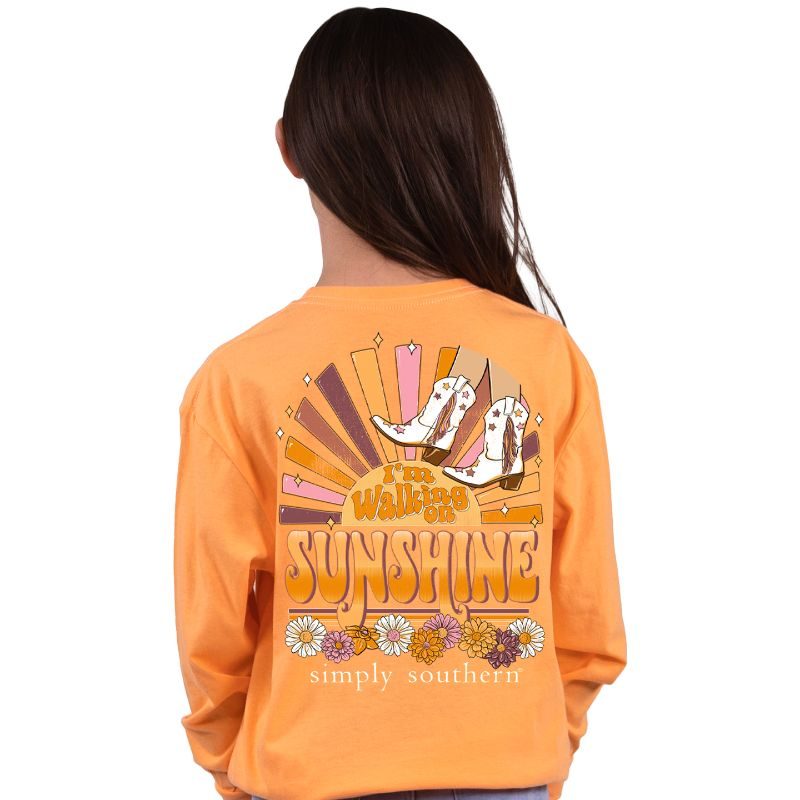 SALE Simply Southern Sunshine Boots Long Sleeve T-Shirt