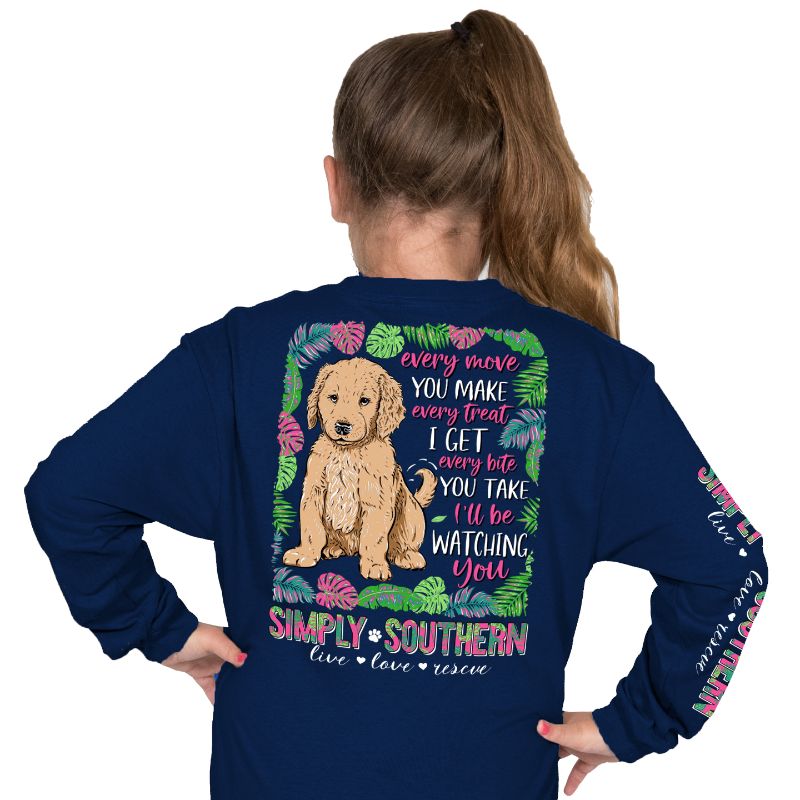 SALE Simply Southern Watching You Dog Long Sleeve T-Shirt