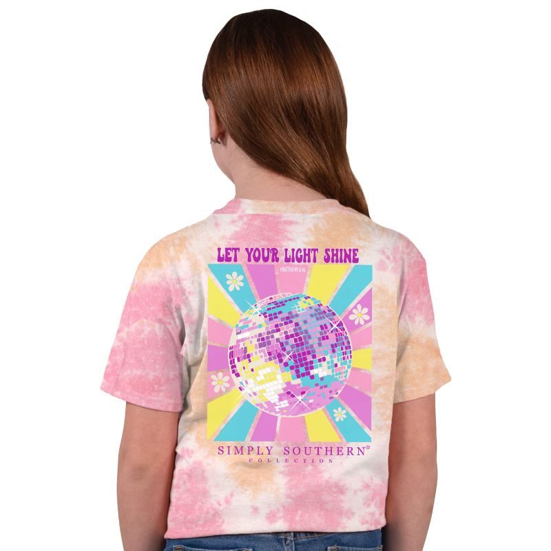 SALE Simply Southern Let Your Light Shine Tie Dye T-Shirt