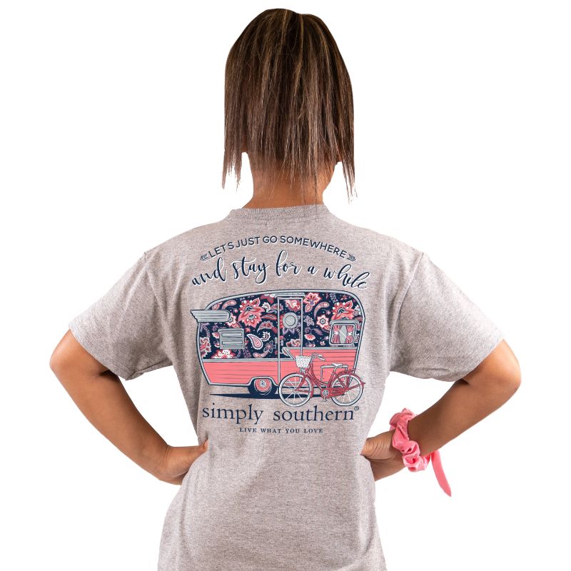 SALE Simply Southern Preppy Go Somewhere Camper T-Shirt