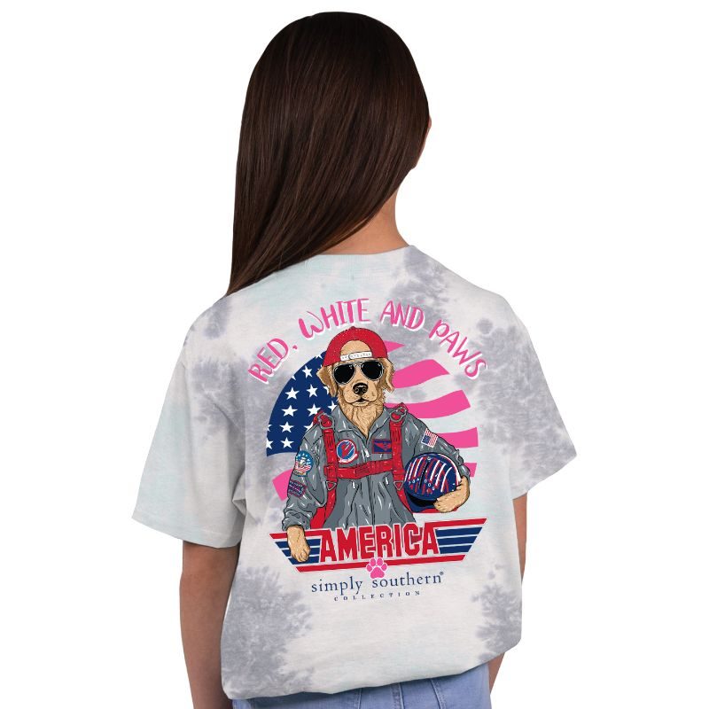 Simply Southern USA Top Dog Tie Dye T-Shirt