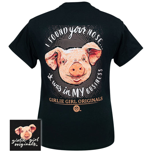 Girlie Girl Originals Nose Business Pig T-Shirt